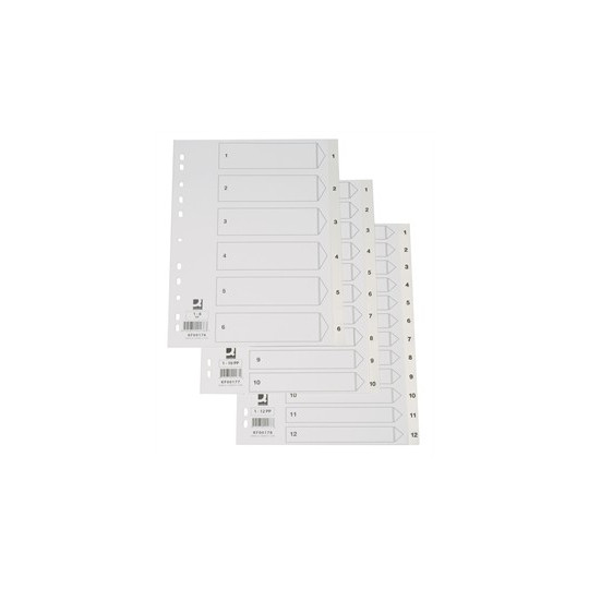 Numerohakemisto 1-10 A4 Muovi