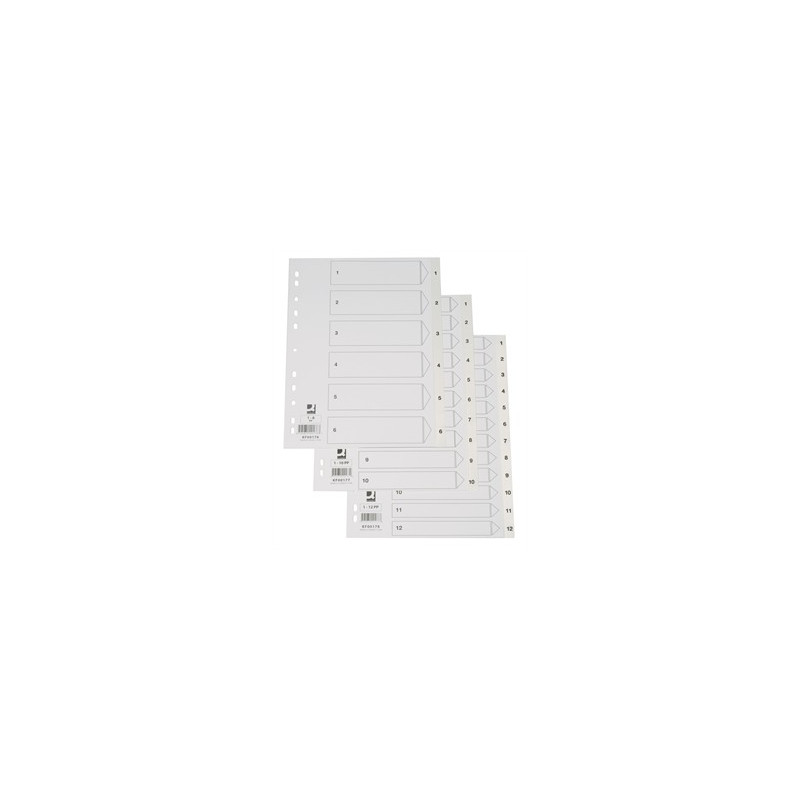 Numerohakemisto 1-10 A4 Muovi