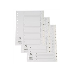 Numerohakemisto 1-12 A4 Muovi