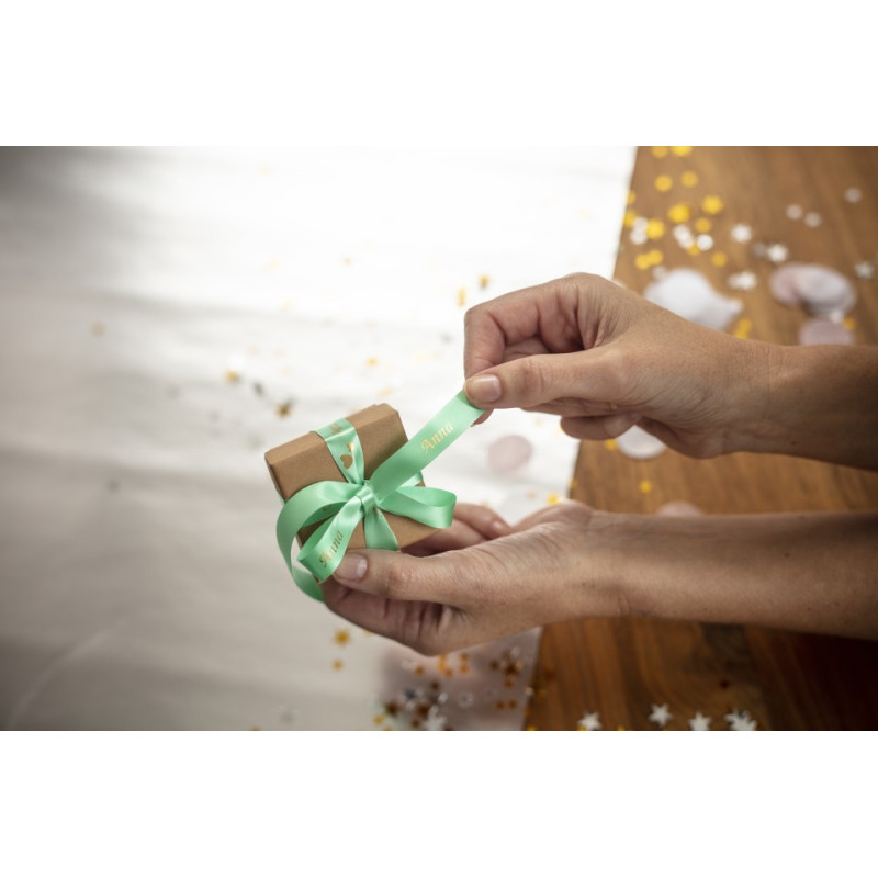 Brother TZe-R354 24mm Satiininauha kulta/mintunvihreä (P-Touch)