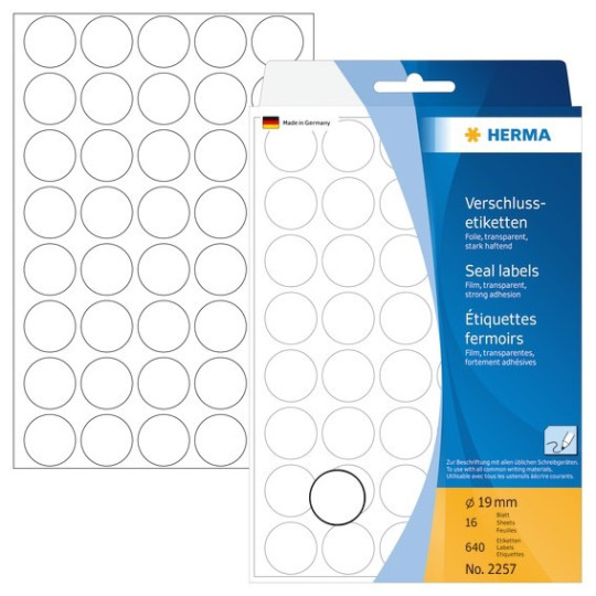 Herma 2257 Sinettitarra 19mm /640