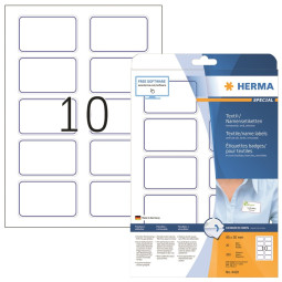 Nimitarra Herma 4410 80x50mm Sininen/Valkoinen