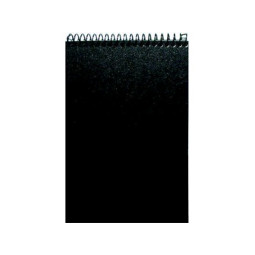 Taskulehtiö A6/50 Musta muovikansi