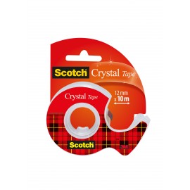 Yleisteippi Scotch 600 Crystal 12mmx10m katkojalla