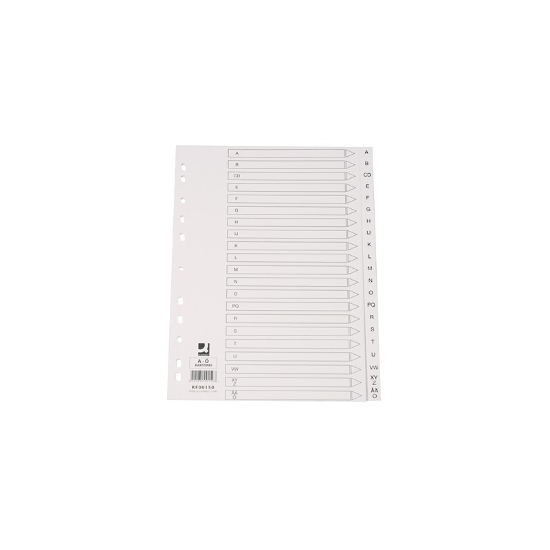 Aakkoshakemisto A5 A-Ö Muovi
