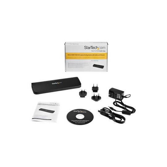 Startech USB-3.0 Docking Station (Dual Monitor HDMI/DVI/VGA/Ethernet/Audio)