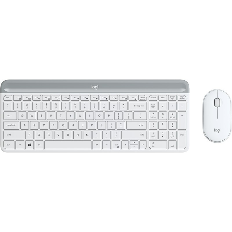 Langaton näppäimistö ja hiiri Logitech MK470 Valkoinen