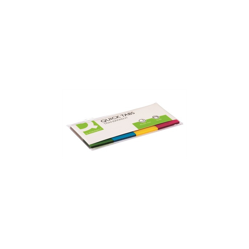 Teippimerkki 25x45mm 4 väriä QC - läpikuultavat, muoviset teippimerkit merkintään