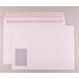 Kirjekuori C4 90x60 ikkuna /500kpl (ltk) - tarrakuori taittamattomalla A4-arkille