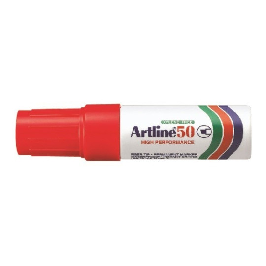 Huopakynä Artline 50 Punainen 6mm viistokärki