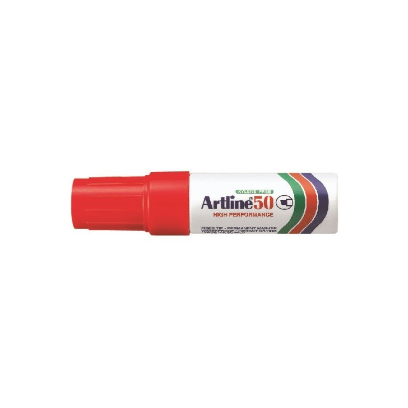 Huopakynä Artline 50 Punainen 6mm viistokärki
