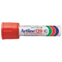 Huopakynä Artline 120 Punainen 20mm viistokärki - erittäin paksukärkinen tussi