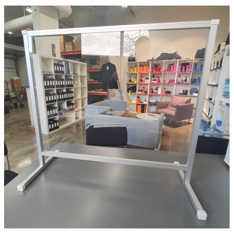 Pisarasuoja L 900x800mm - kaupan kassalle, palvelutiskille tartuntasuojaksi