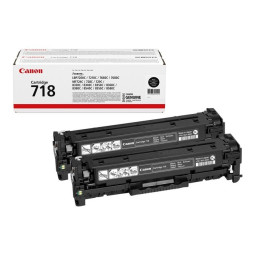 Canon 718Bk Twin Pack Musta 3,4K Laserkasetti /2kpl