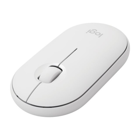 Logitech M350 Pebble Langaton hiiri Valkoinen