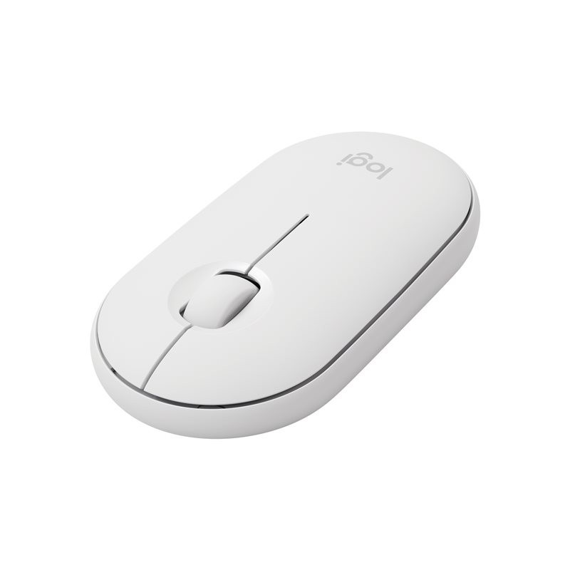 Logitech M350 Pebble Langaton hiiri Valkoinen