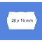 Etiketti 26x16mm valkoinen pysyvä hinnoittelijaan