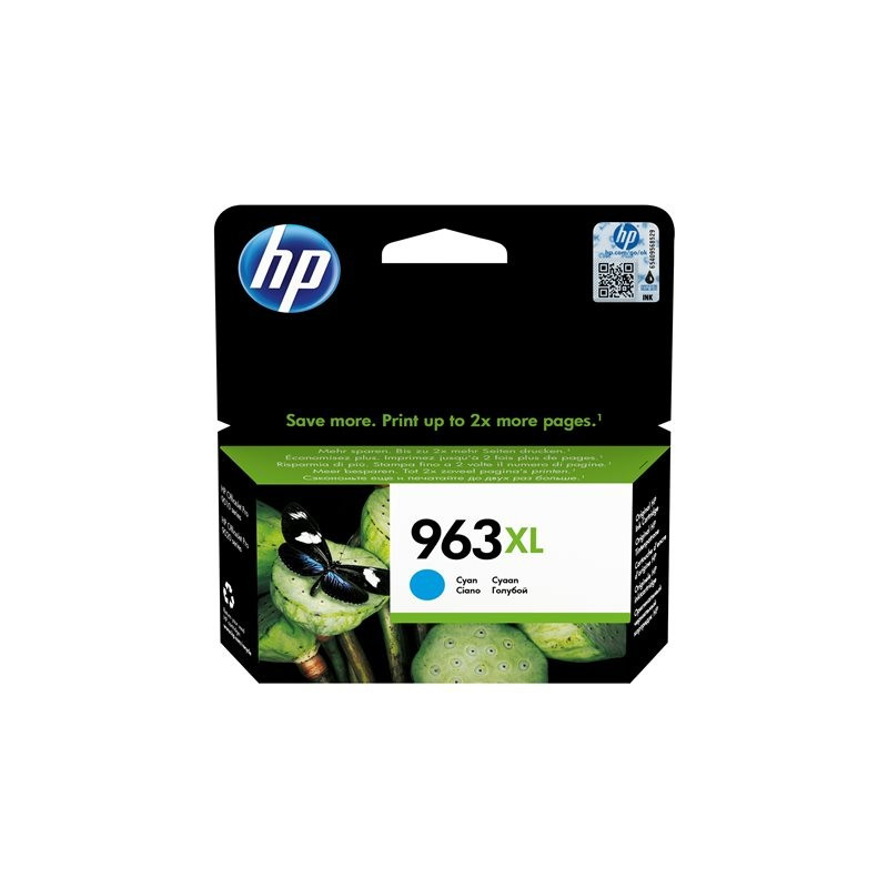 HP No 963XL Cyan 1,6K Mustepatruuna