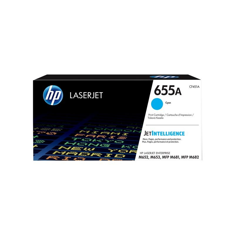 HP 655A Cyan 10,5K Laserkasetti (CF451A)