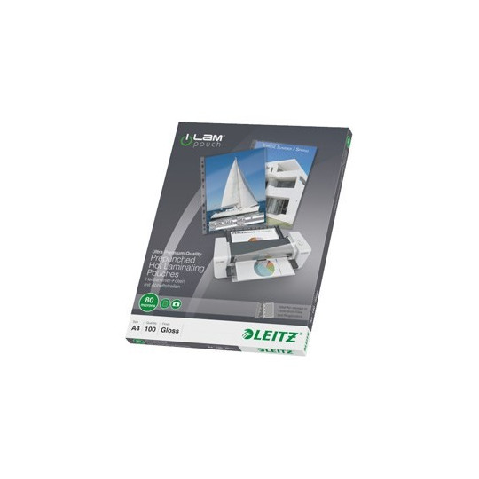 Lamitasku A4 80mic Leitz rei'itetty /100kpl (ltk)