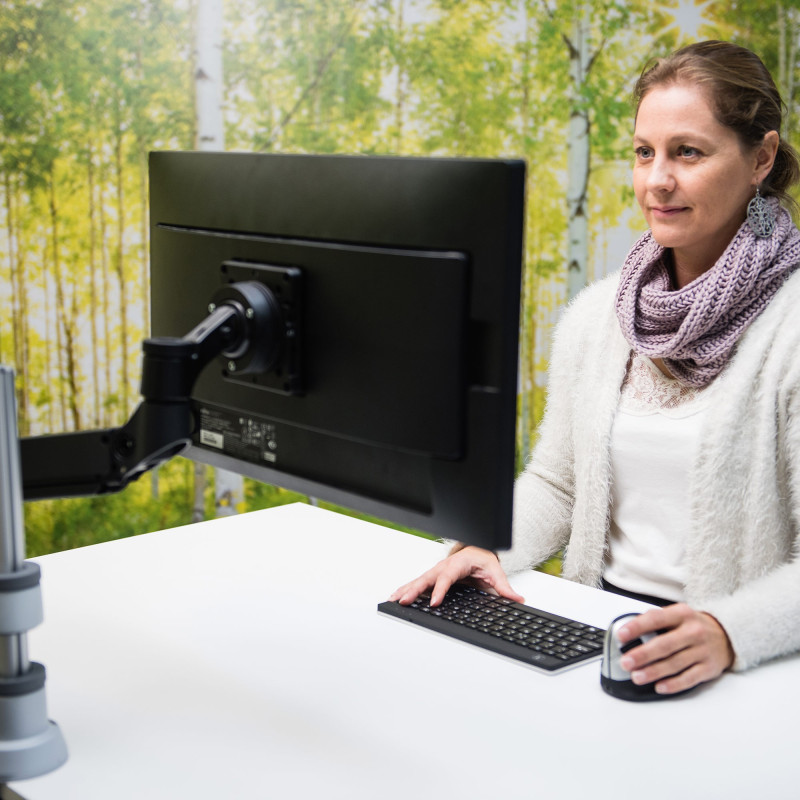 Monitorivarsi R-Go Caparo 4 D2 - 1 näytölle kaasujousella