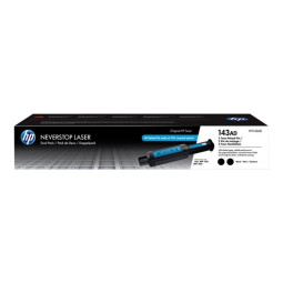 HP 143AD Neverstop Täyttömustepatruuna 2-Pack