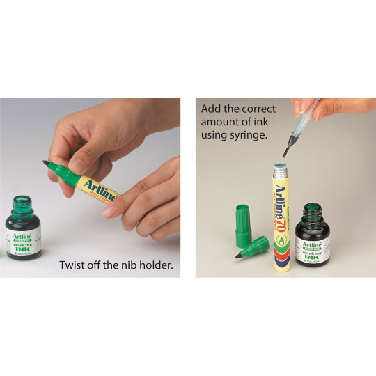 Artline ESK-20 Musta Täyttömuste 20ml