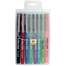 Kuitukynäsarja 0,4 Artline 200 8-väriä