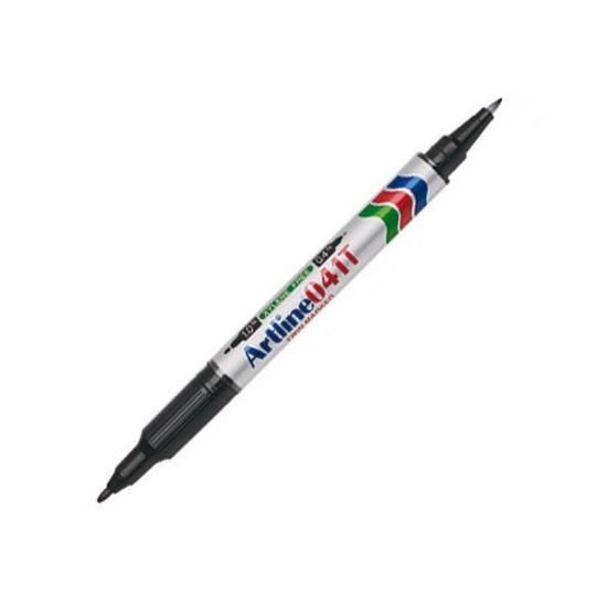 Huopakynä 1/0,4mm Artline 041T TwinTip, kaksipäinen kynä pysyvään merkintään