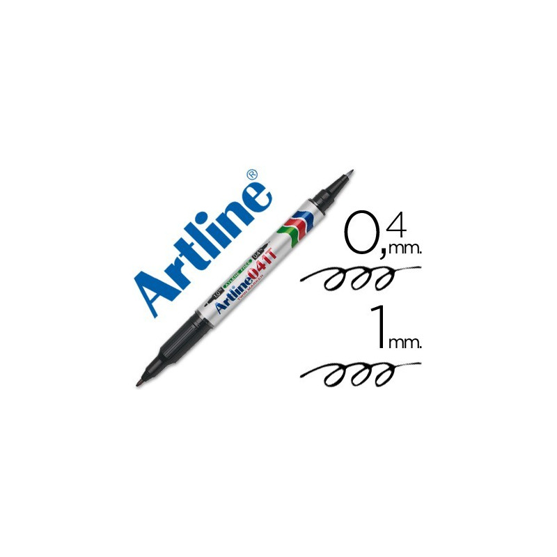 Huopakynä 1/0,4mm Artline 041T TwinTip, kaksipäinen kynä pysyvään merkintään