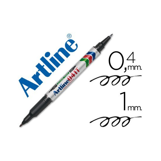 Huopakynäsarja 1/0,4mm Artline 041T TwinTip 8-väriä, pysyvään merkkaukseen