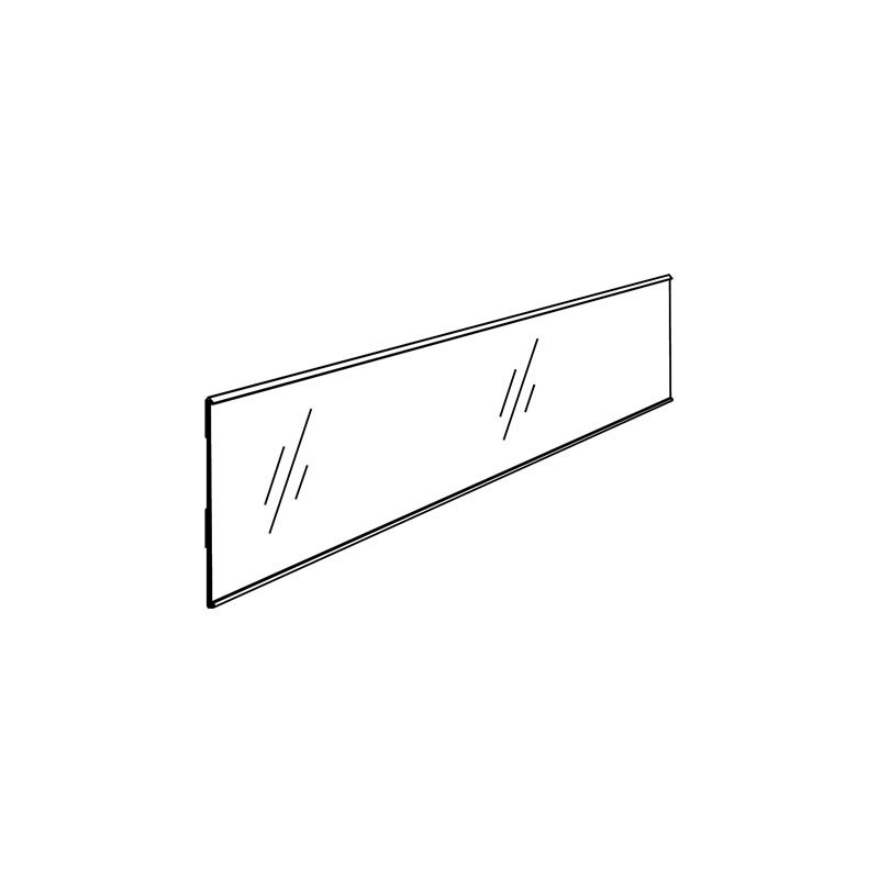 Hyllynreunalista 26x895mm kirkas /50kpl