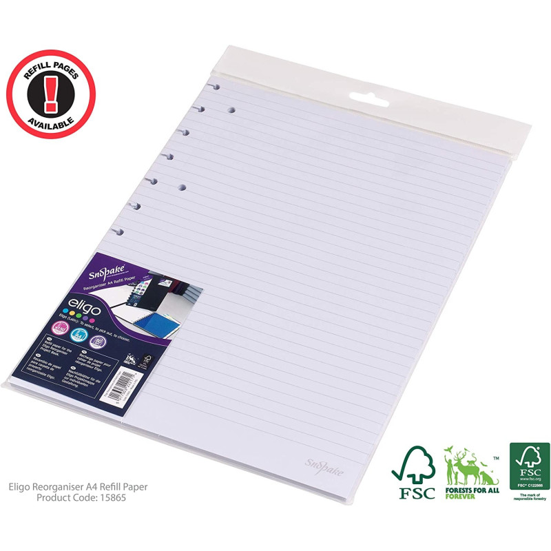 Lisäpaperiarkit A4 Eligo ReOrganiser /75 arkkia