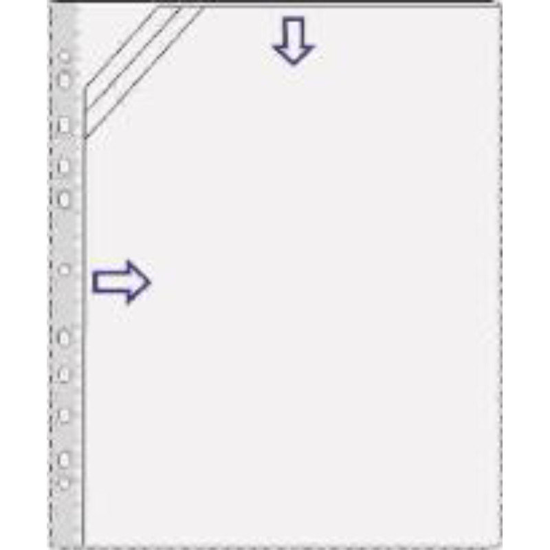 Trio-kansiotasku A4 (3-osainen muovitasku)
