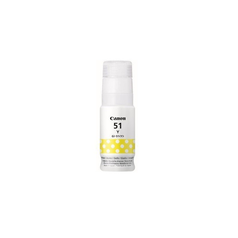 Canon Ink GI-51 Y Yellow (täytemuste) - täytettäviin Canon G-sarjan mustesuihkutulostimiin
