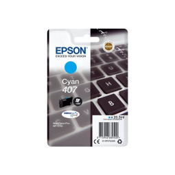 Epson 407 Cyan Mustepatruuna