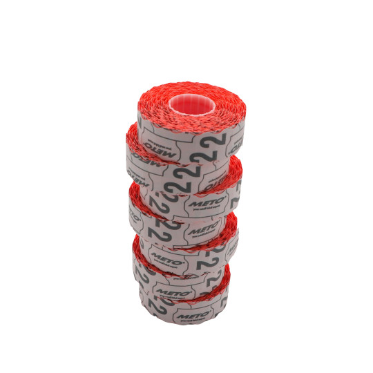Etiketti 22x12 mm punainen pysyvä hinnoittelijaan