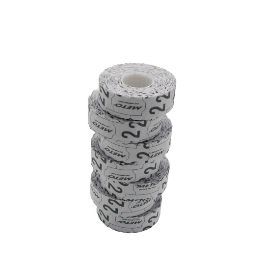 Etiketti 22x12 mm valkoinen pysyvä hinnoittelijaan