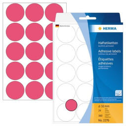 Herma 2274 Pyöreä neonpunainen tarra 32 mm