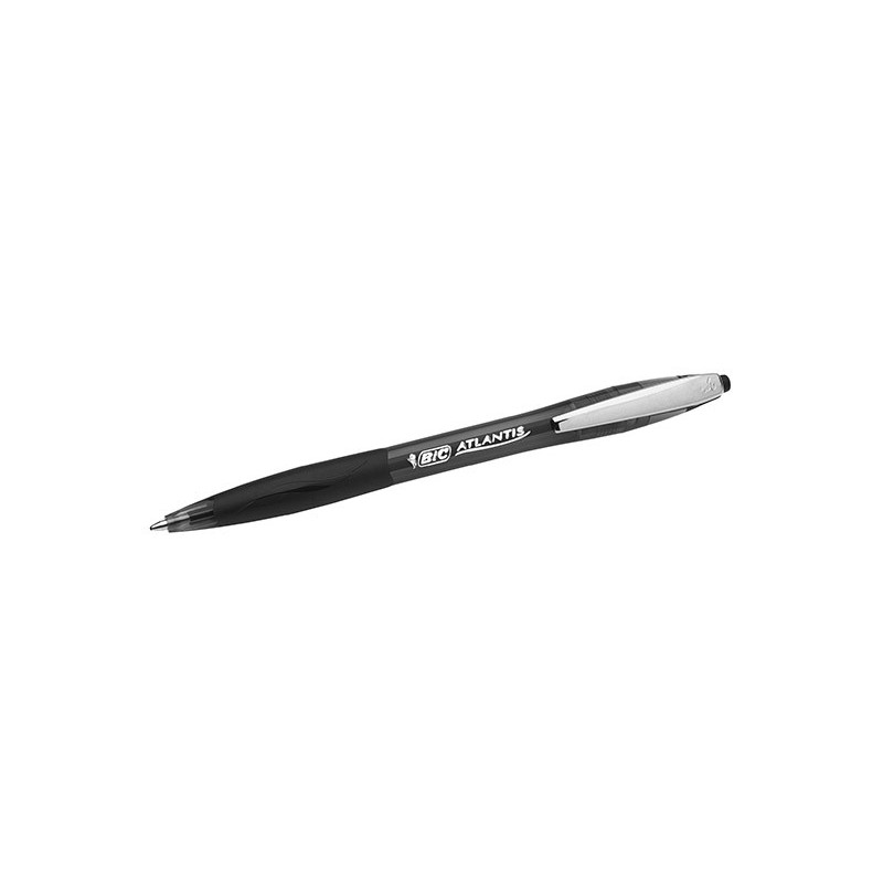 Bic Atlantis Easy Glide Medium Musta kuulakynä