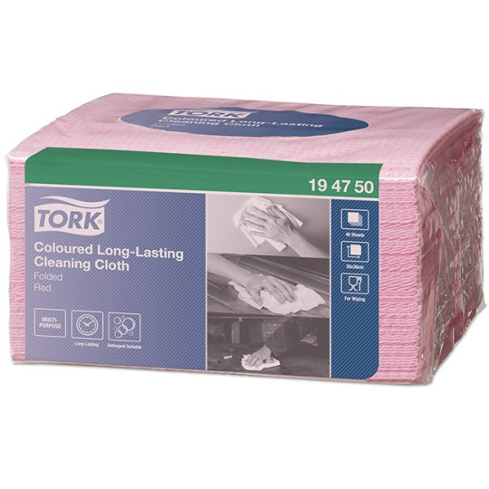 Siivousliina punainen Tork W8 /40 arkkia