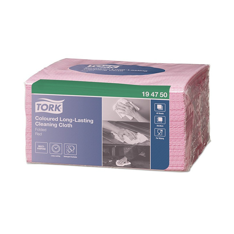 Siivousliina punainen Tork W8 /40 arkkia