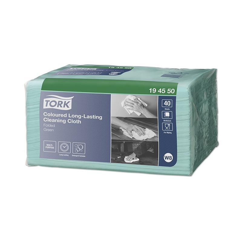 Siivousliina vihreä Tork W8 /40 arkkia