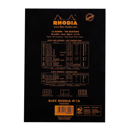 Avolehtiö A5 Rhodia N°16