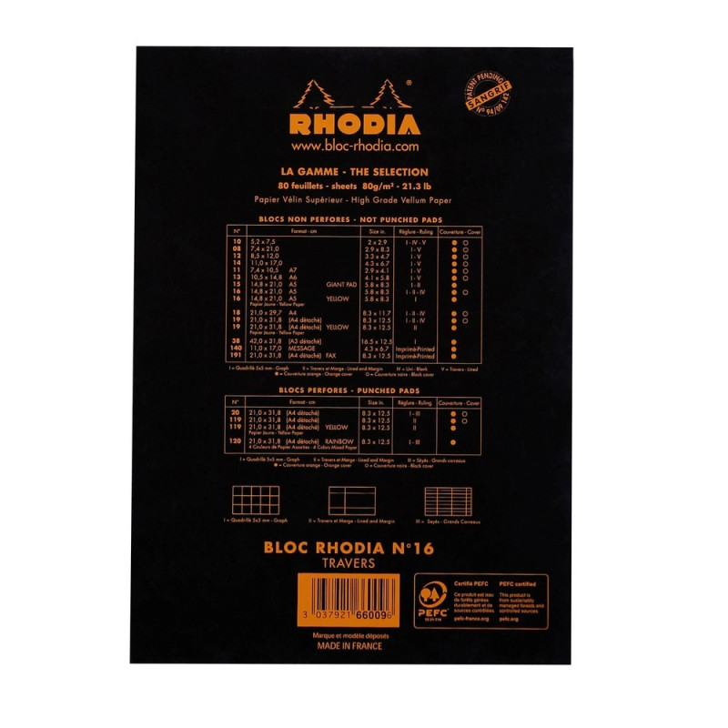Avolehtiö A5 Rhodia N°16