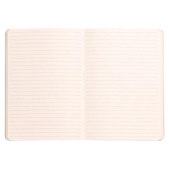 Muistikirja A5 Rhodiarama Black/Orange - tyylikästä italialaista keinonahkaa