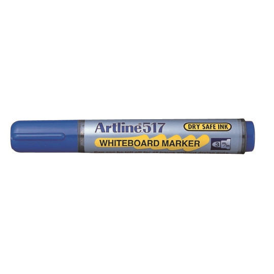 Valkotaulutussi Sininen Artline 517 - parasta laatua luokkahuoneille ja esitelmöintiin