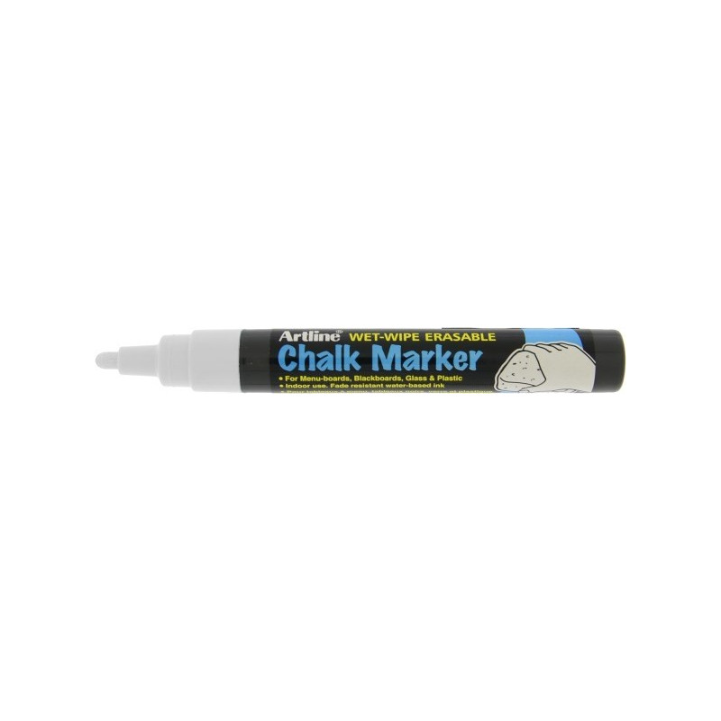 Lasitaulutussi Valkoinen Artline Chalk Marker 2mm