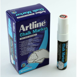 Lasitaulutussi Valkoinen Artline Chalk Marker 12mm