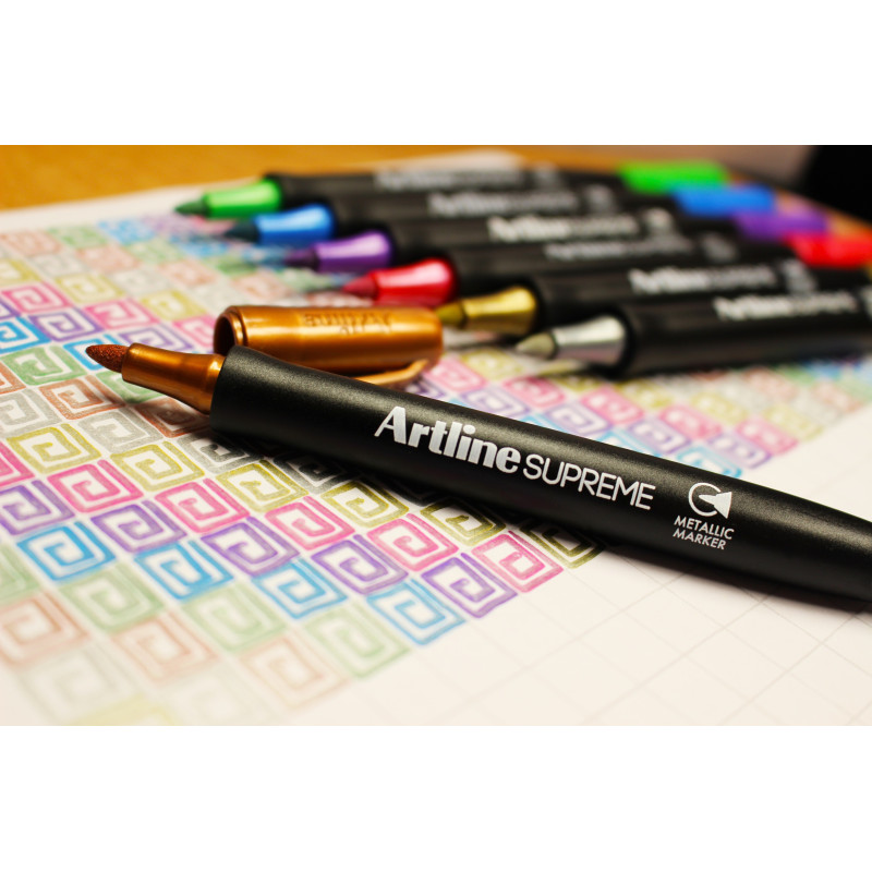Artline Supreme Hopea Metallic Marker - upeaa metallinhohtoa luovaan työhön
